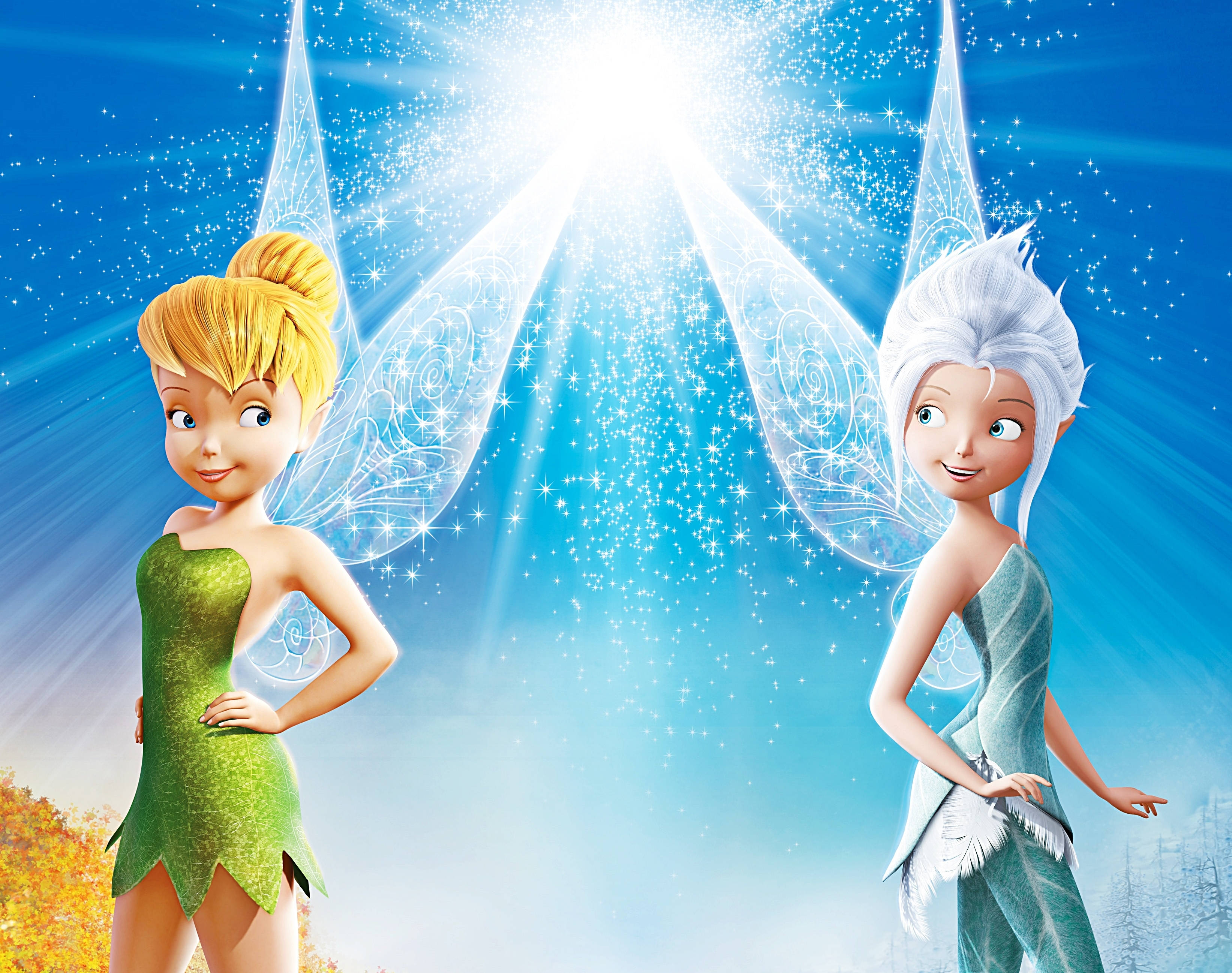 Tinker Bell, Periwinkle, glowing wings, 2K Desktop Wallpaper