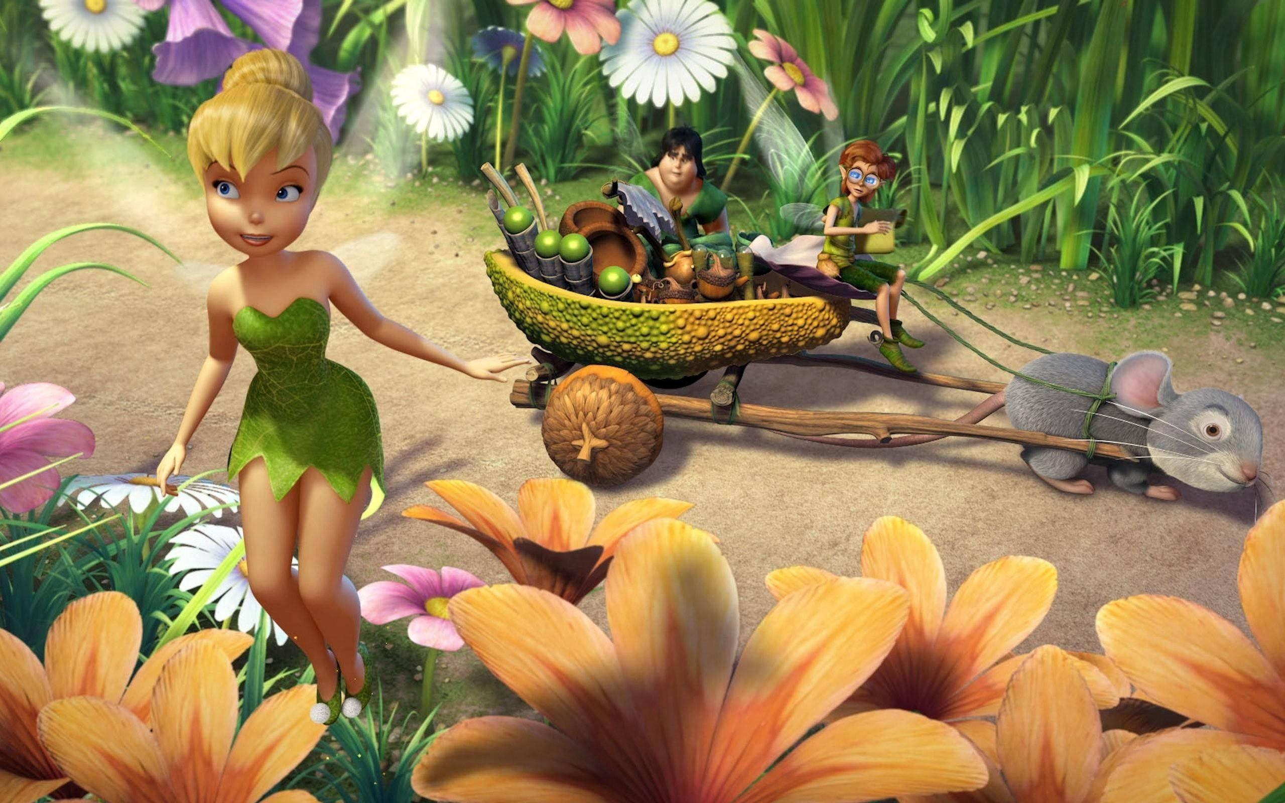 Tinkerbell, Bobble, Clank, 2K Desktop Wallpaper