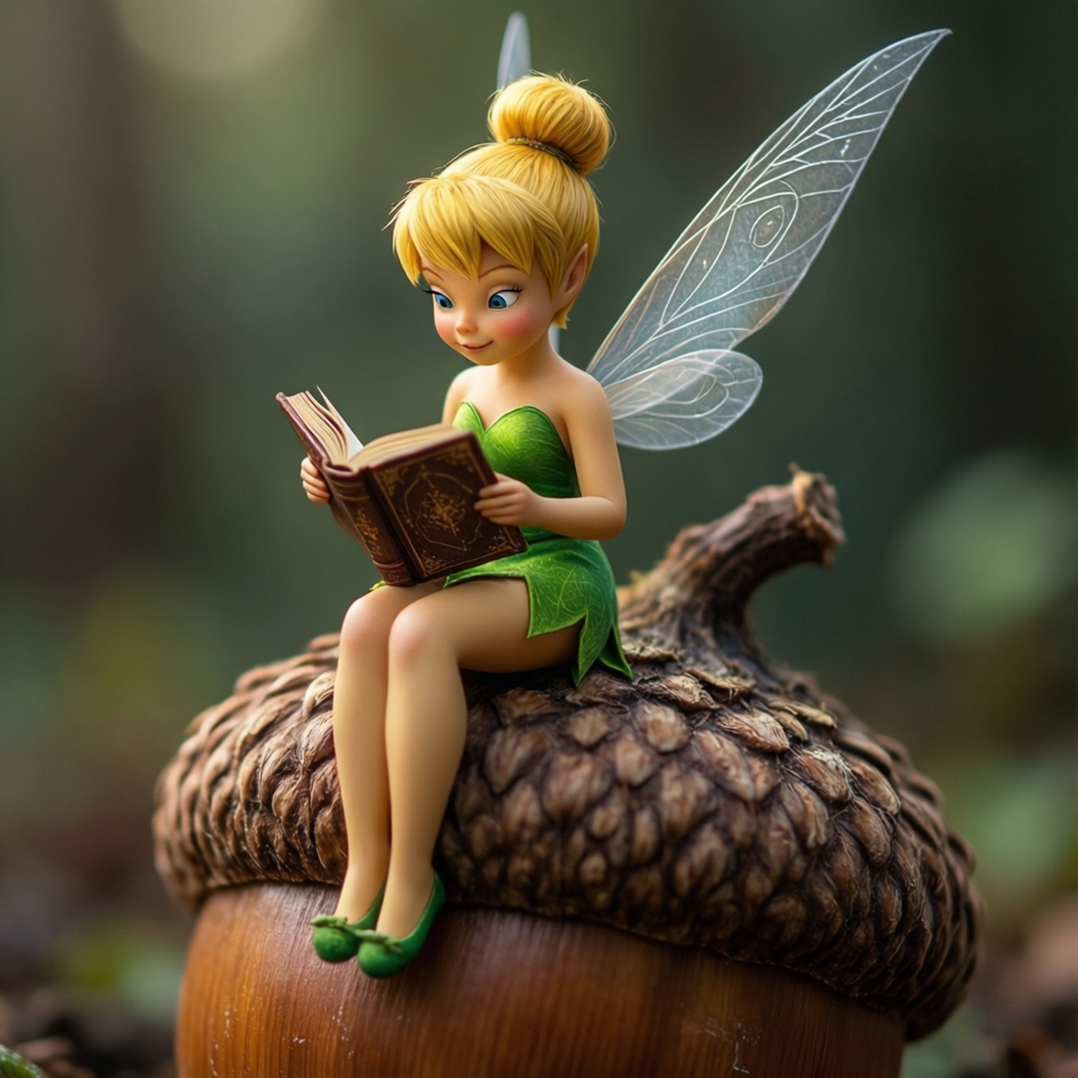 Tinkerbell, blonde fairy, translucent wings, HD Desktop Wallpaper
