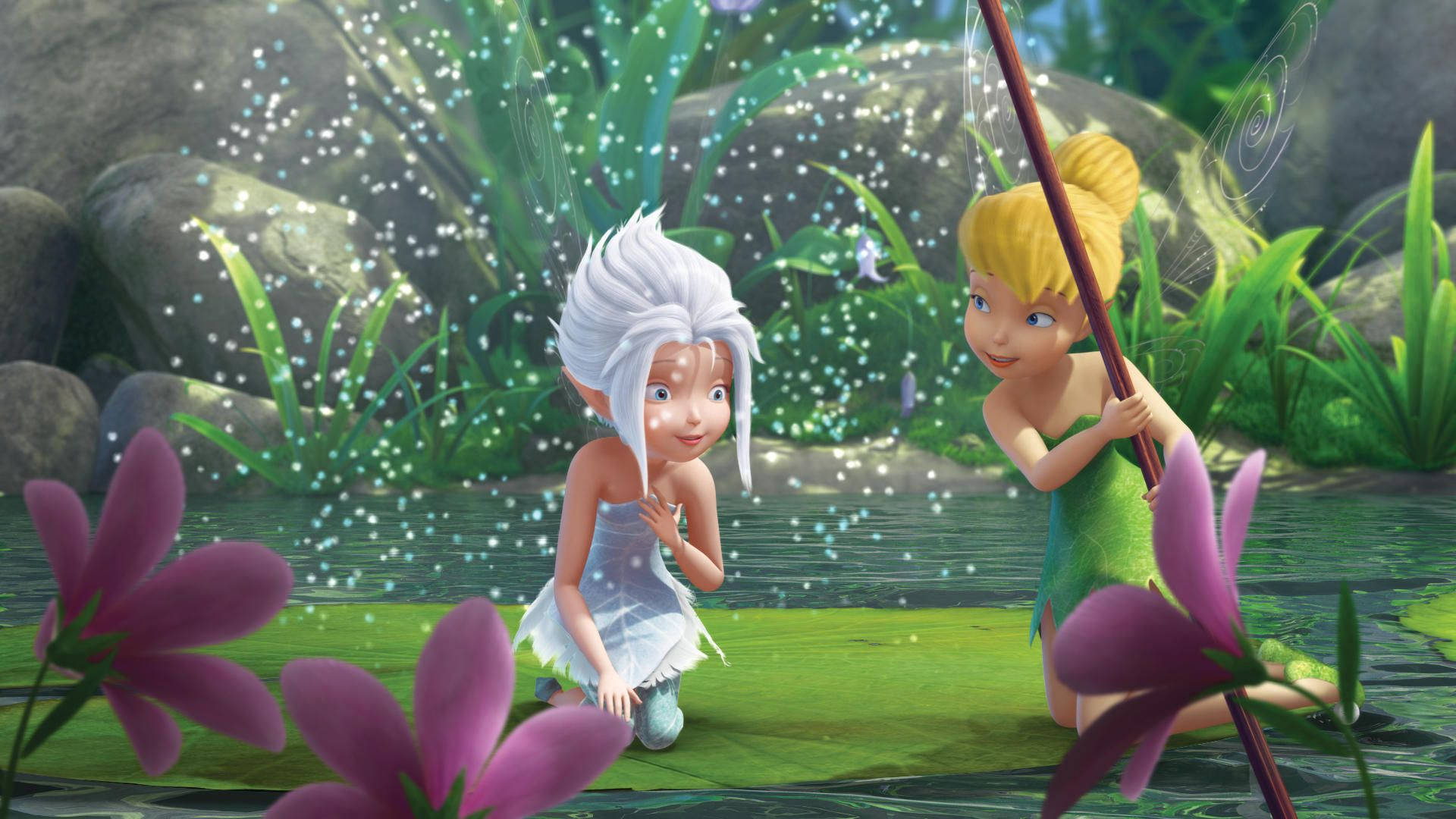 Tinkerbell, Periwinkle, glowing wings, Full HD Desktop Wallpaper