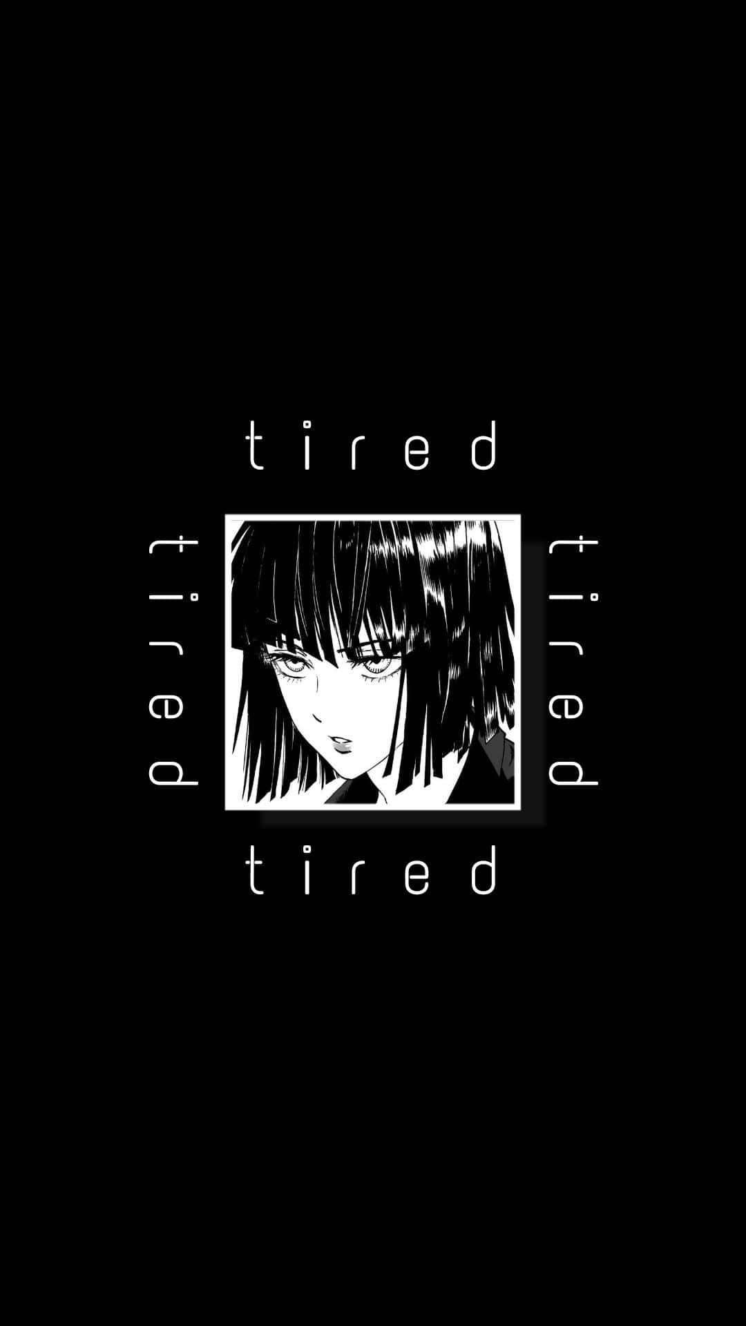 tired aesthetic, anime girl, tired, Full HD Phone Wallpaper