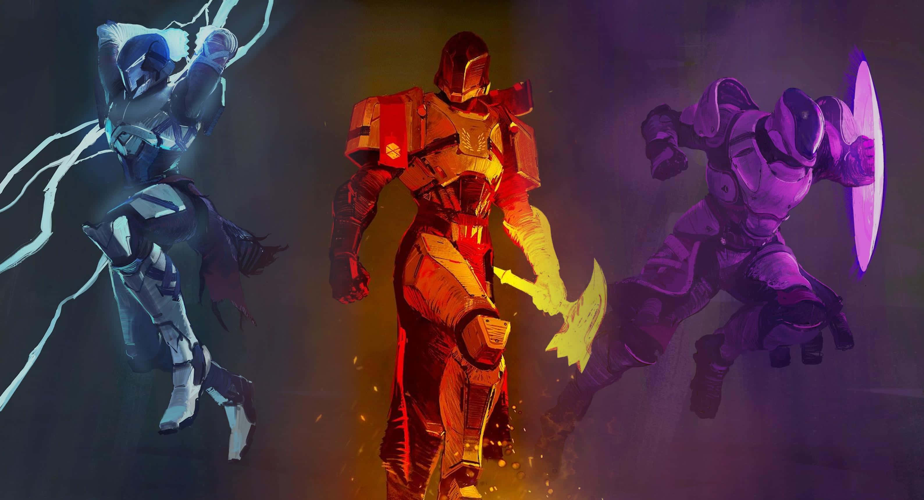 Titan, Destiny 2, electric blue, 2K Desktop Wallpaper