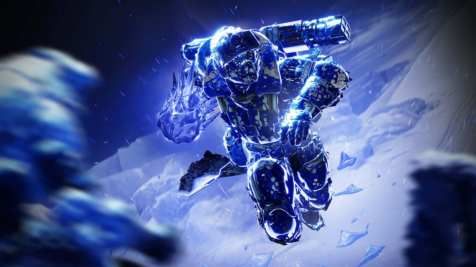 Titan, Destiny 2, glowing blue armored warrior, Full HD Desktop Wallpaper