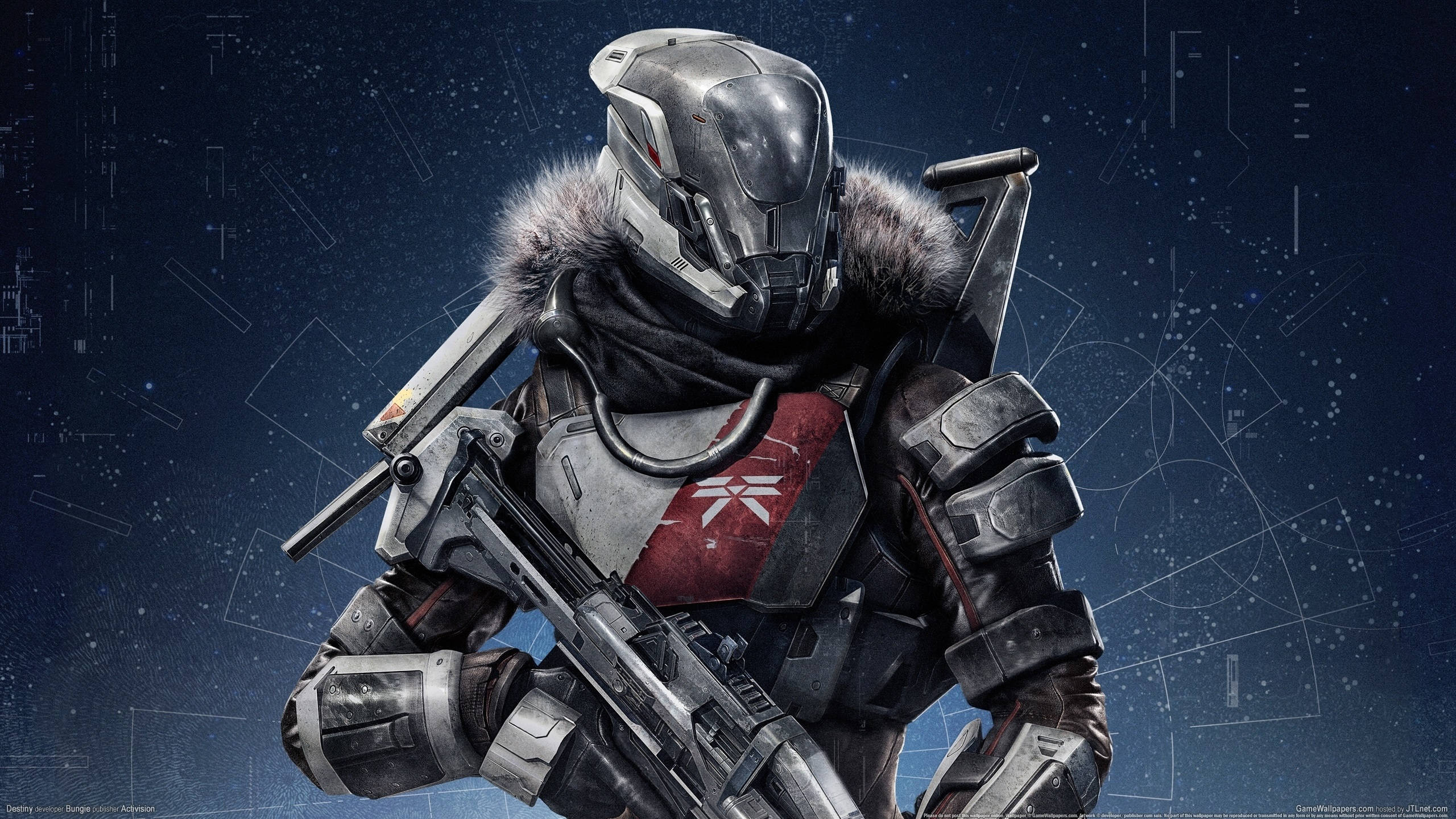 Destiny 4K Titan, futuristic soldier, armored gear, 2K Desktop Wallpaper