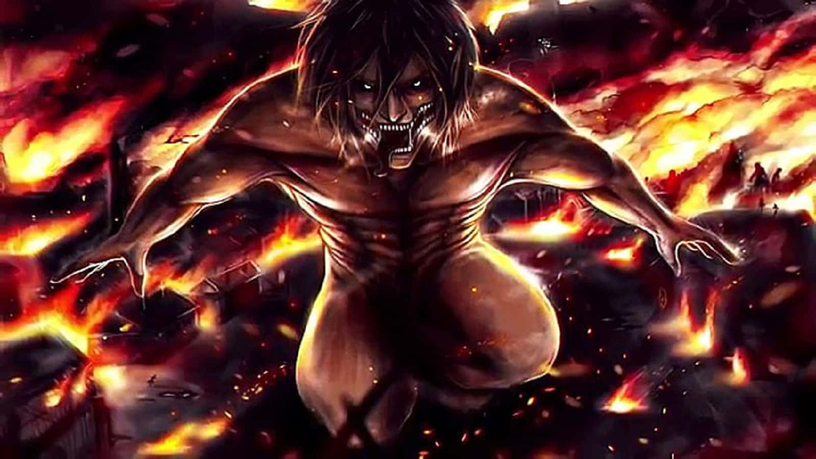Titan Shifters, glowing eyes, sharp teeth, HD Desktop Wallpaper
