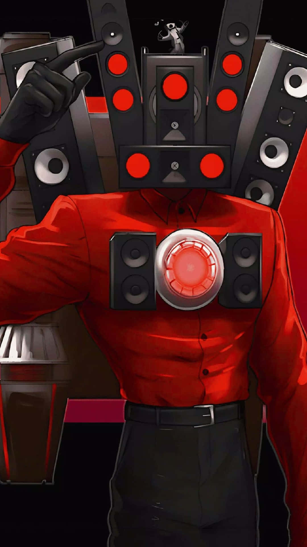 Titan Speaker Man, speaker head, chest speaker, Full HD Phone Wallpaper
