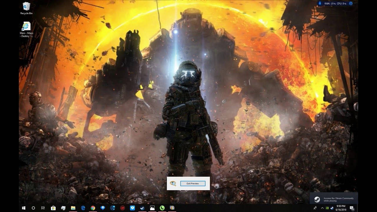 Titanfall 2, soldier in full gear, colossal glowing mech, HD Desktop Wallpaper