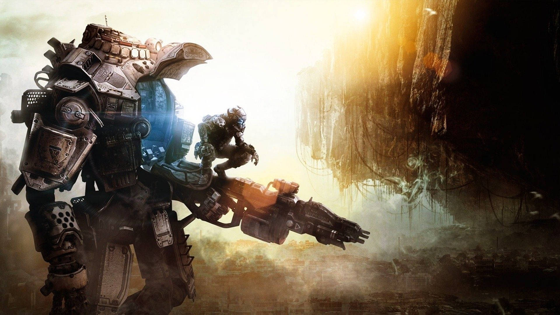 Titanfall 2, pilot, titan, Full HD Desktop Wallpaper
