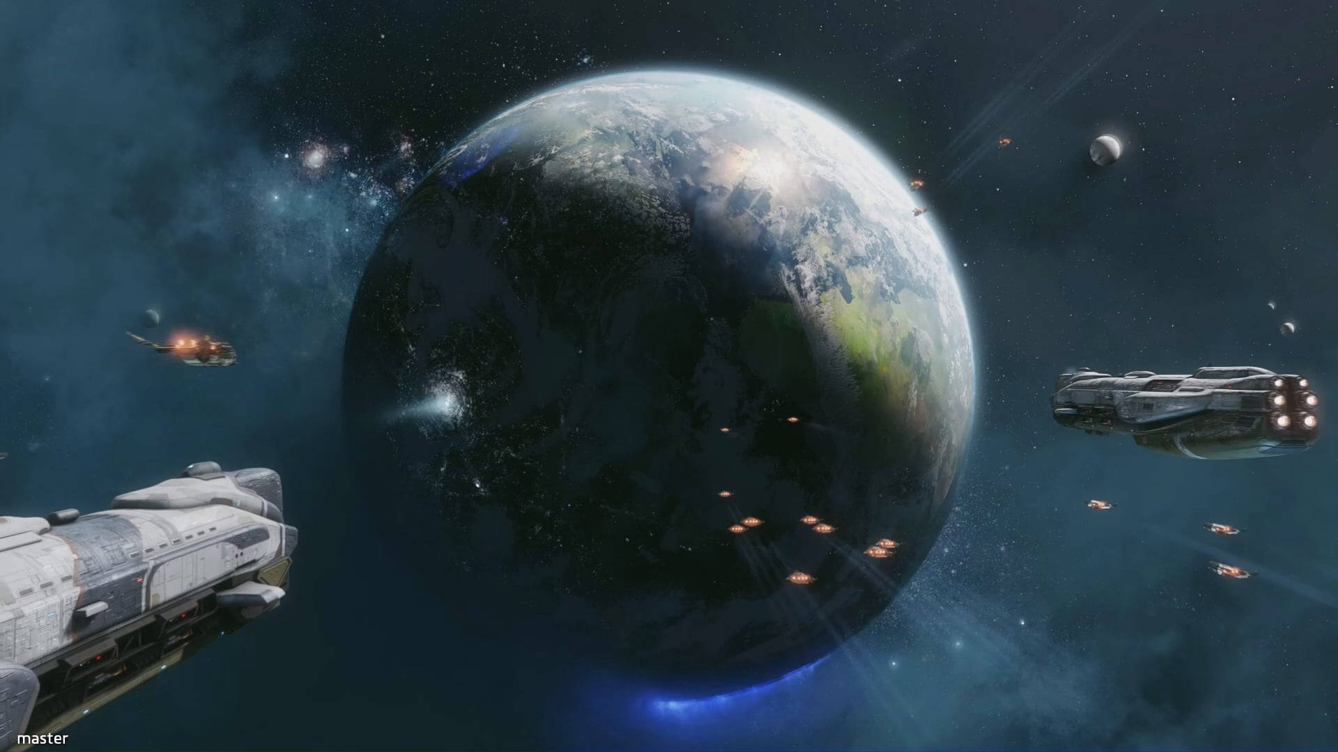 Titanfall, planet, starry space, Full HD Desktop Wallpaper