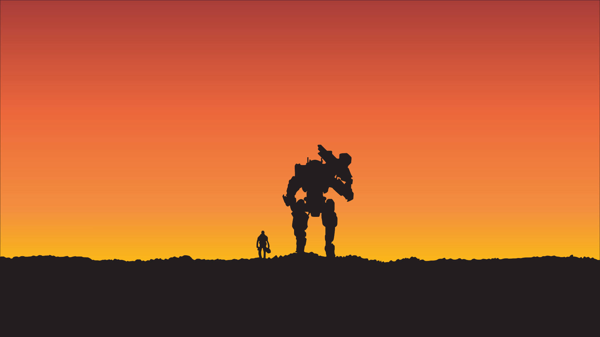 Titanfall, mech, human, Full HD Desktop Wallpaper