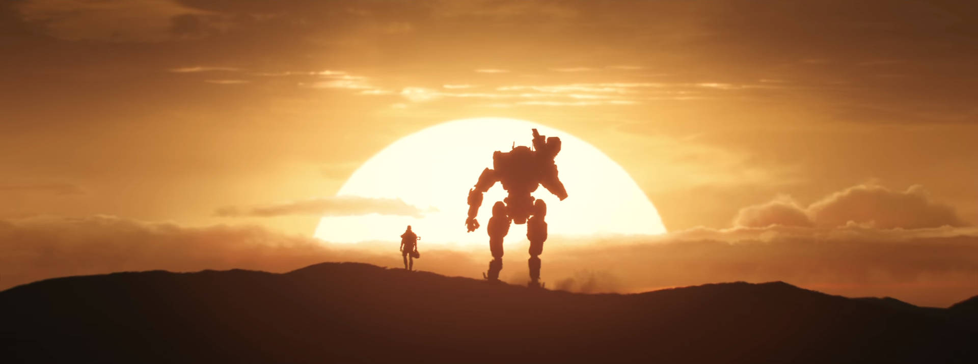 Titanfall 2, silhouette, titan pilot, Full HD Desktop Wallpaper