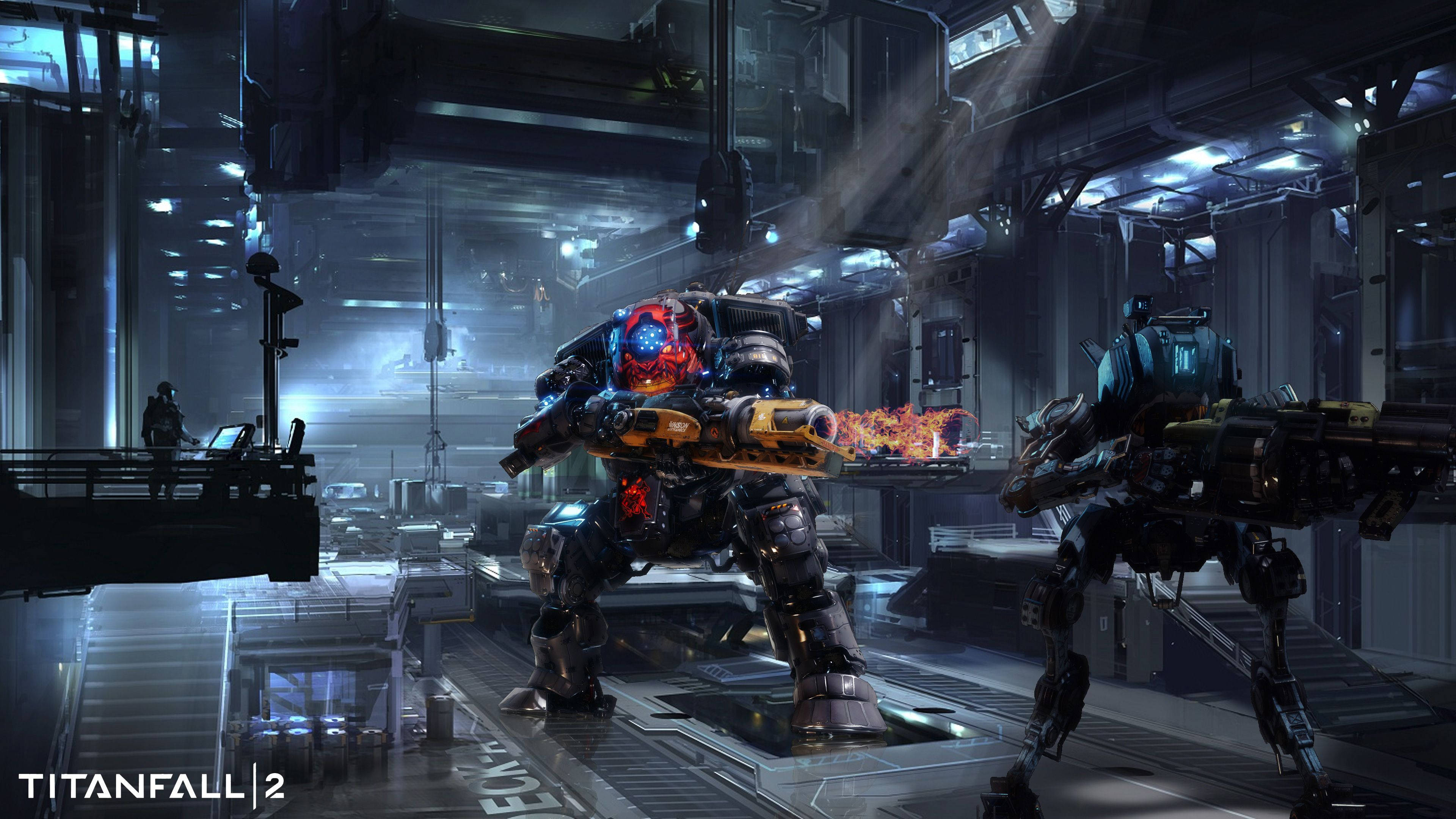 Titanfall 2, facility, titans, 4K Desktop Wallpaper