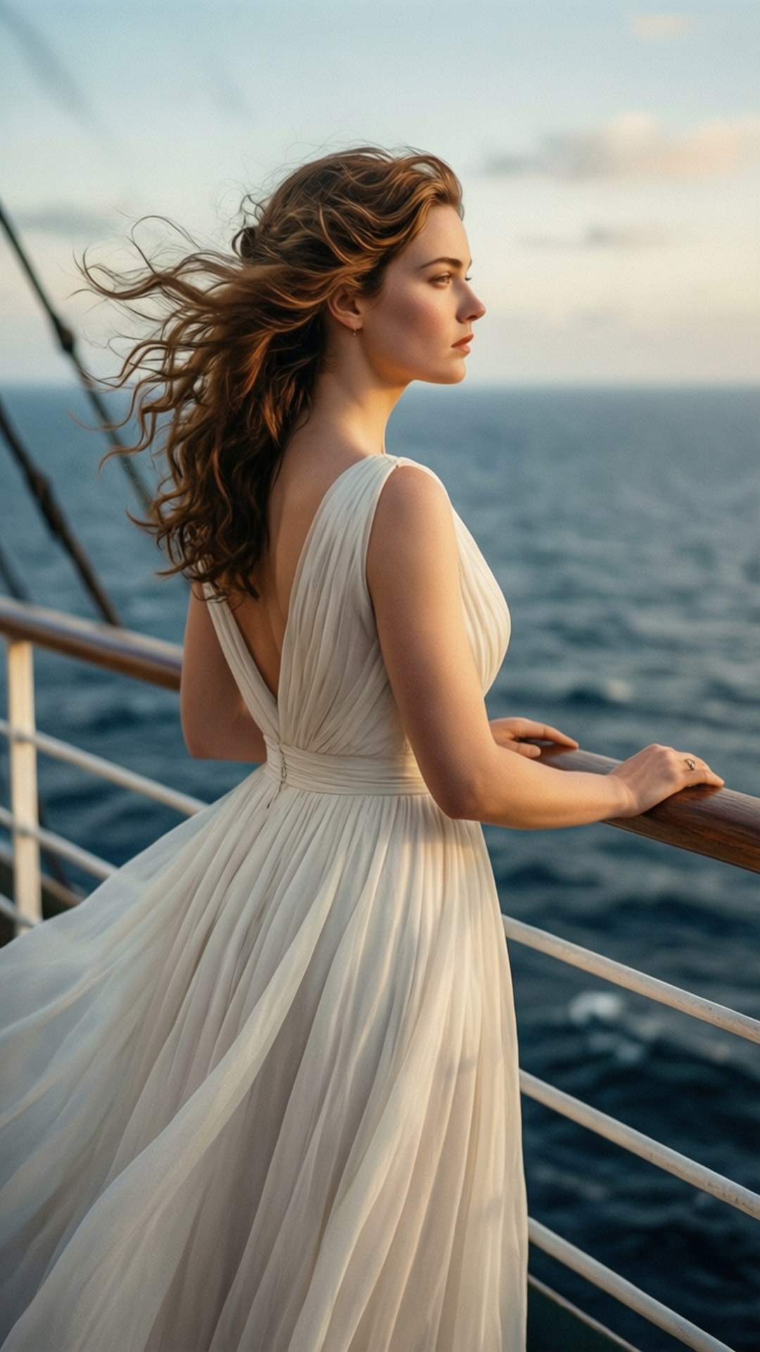 Rose, deck, sunset, Full HD Phone Wallpaper