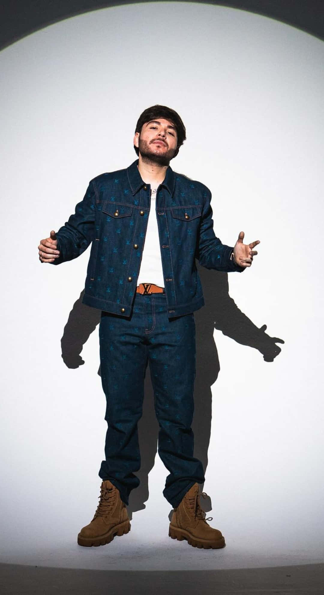 Tito Double P, blue denim jacket, jeans, Full HD Phone Wallpaper