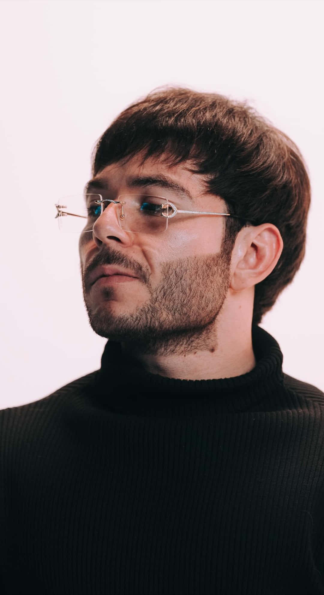 Tito Double P, brown hair, glasses, Full HD Phone Wallpaper