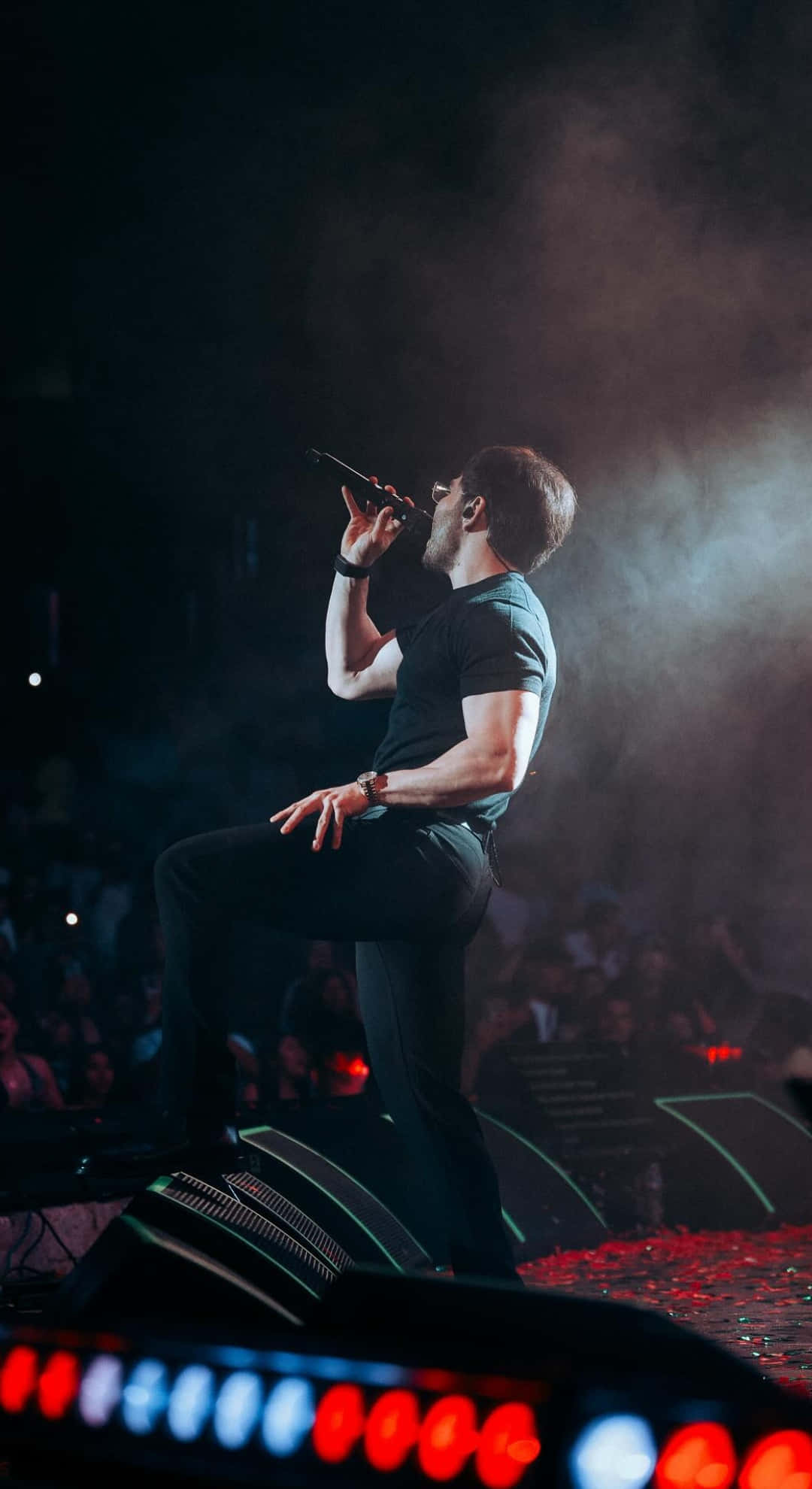 Tito Double P, live performance, black outfit, Full HD Phone Wallpaper