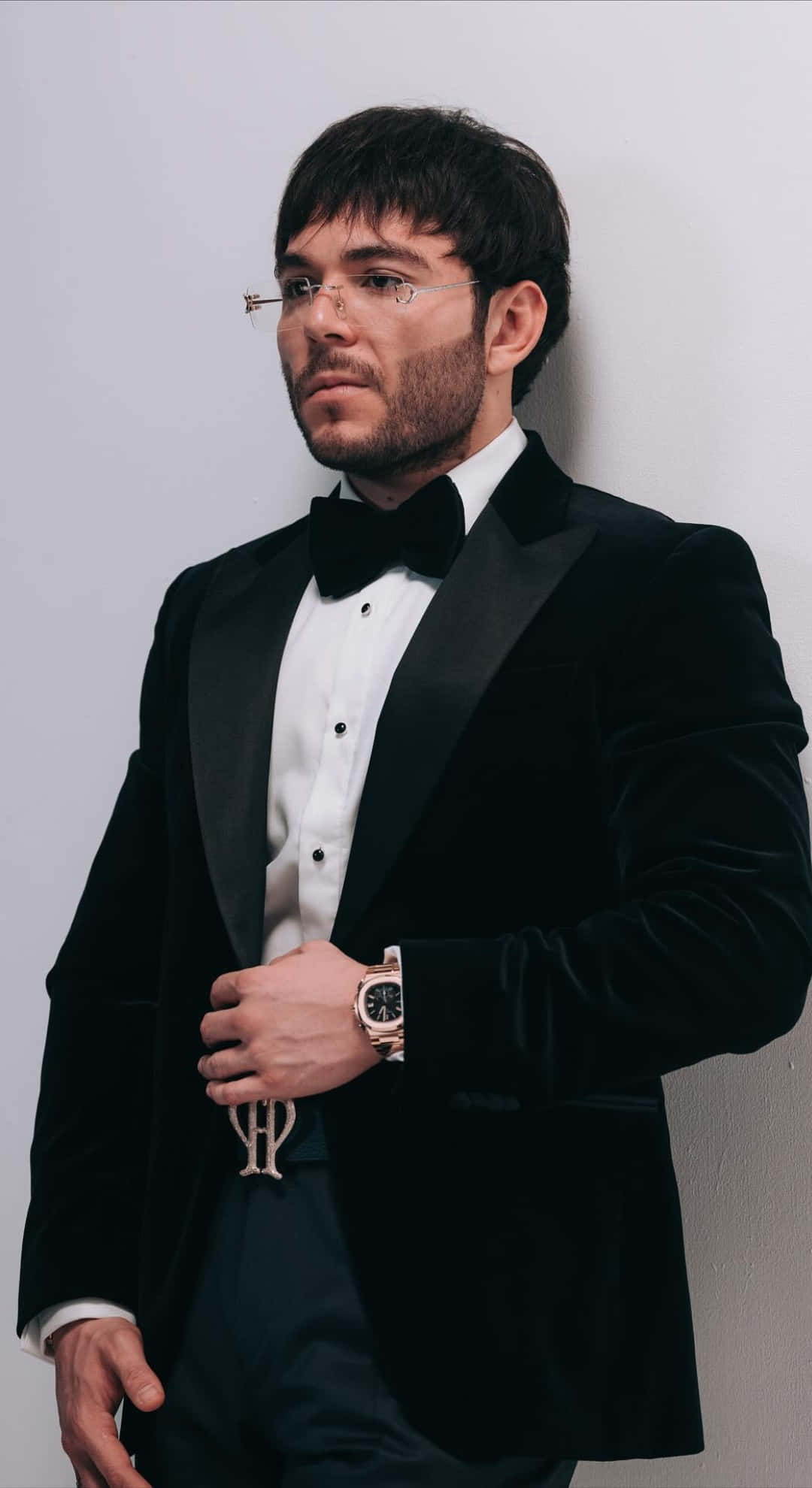Tito Double P, black velvet tuxedo, bow tie, Full HD Phone Wallpaper