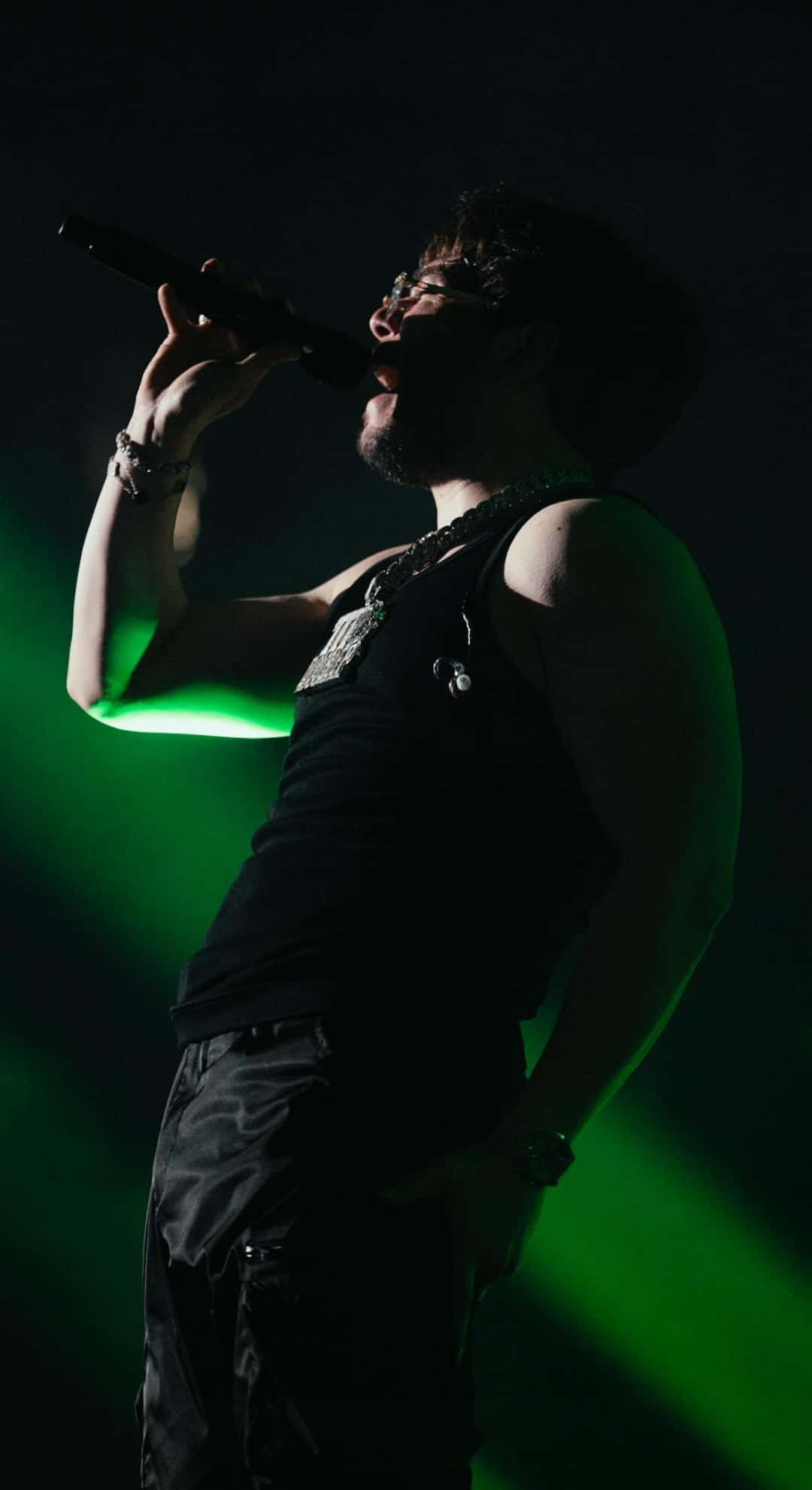 Tito Double P, black tank top, glasses, Full HD Phone Wallpaper