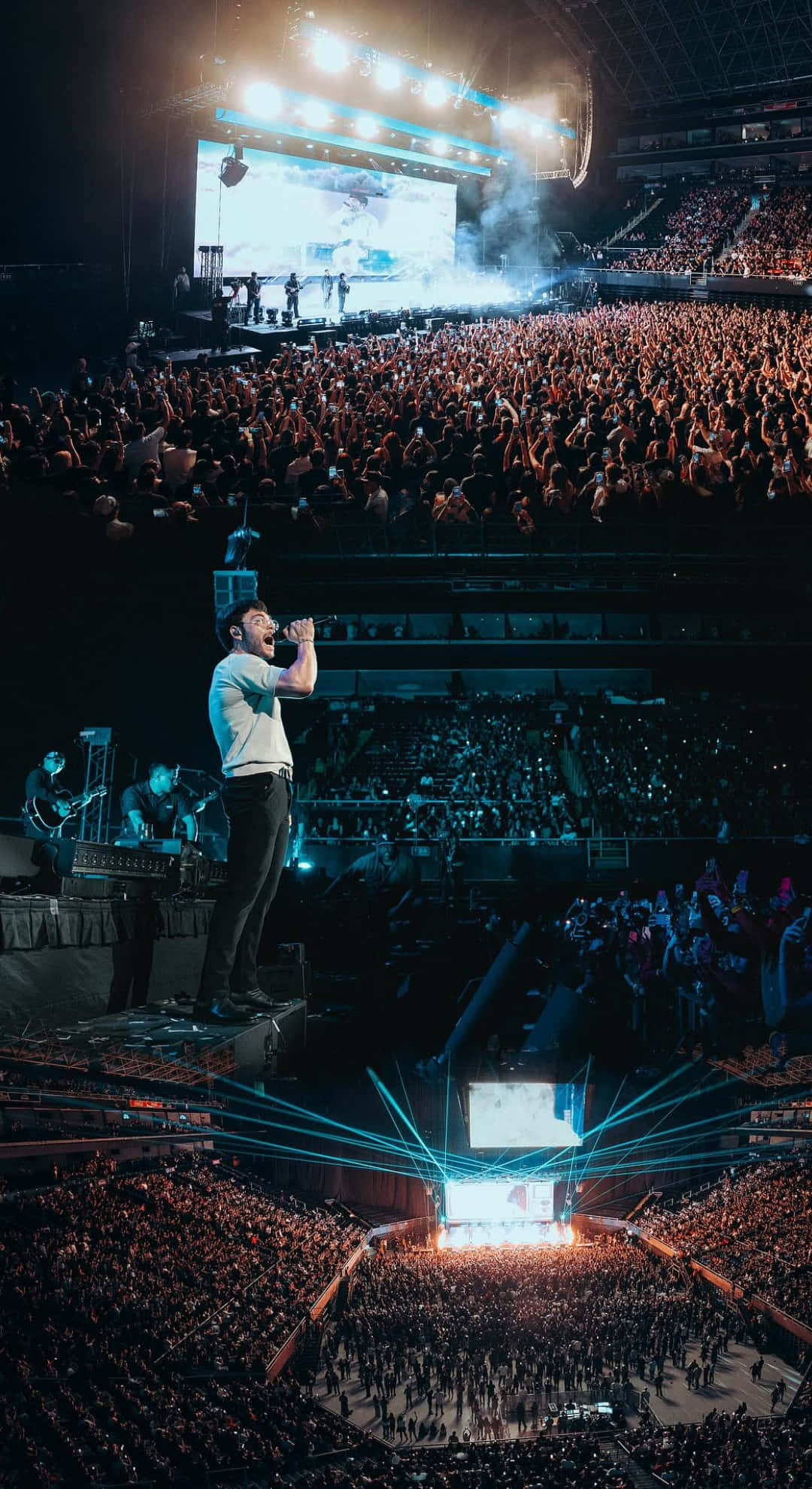 Tito Double P, live performance, brightly lit stage, Full HD Phone Wallpaper