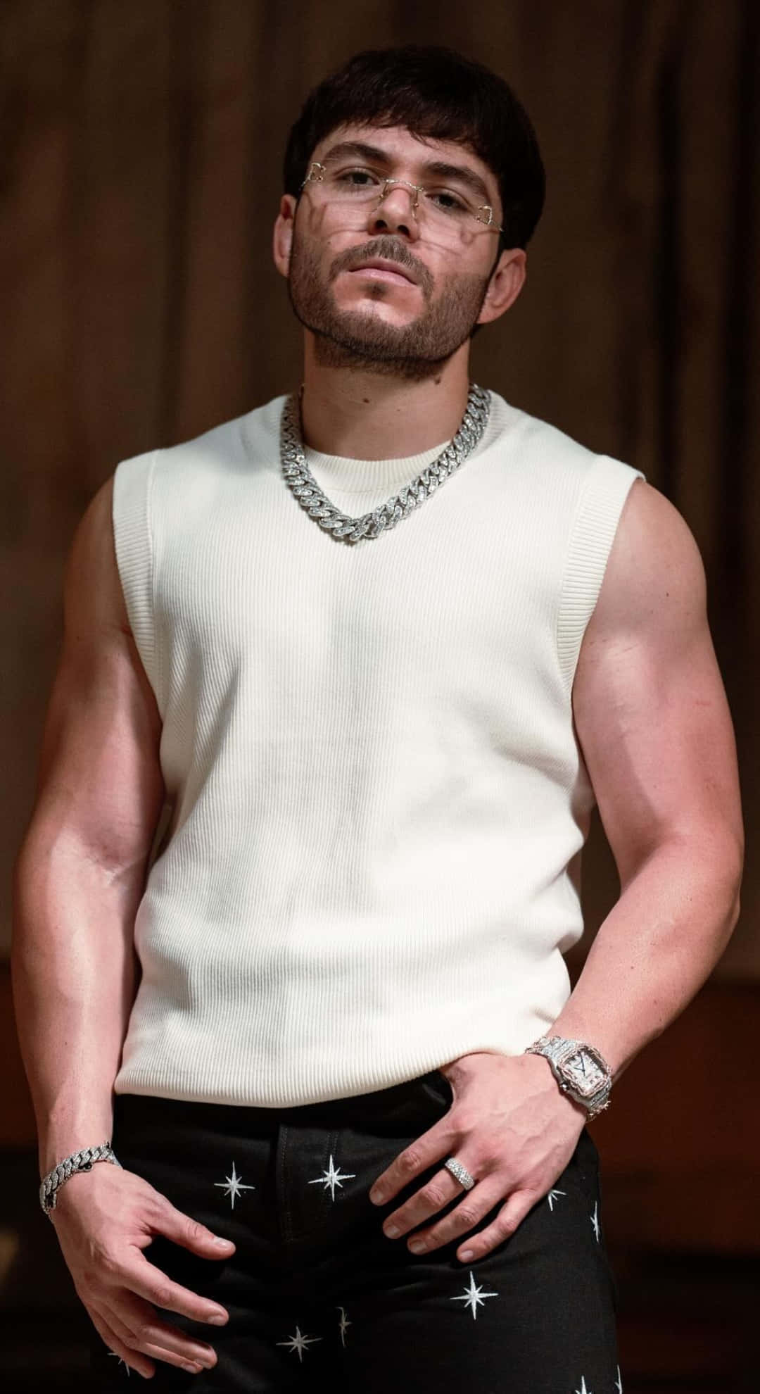 Tito Double P, glasses, beard, Full HD Phone Wallpaper