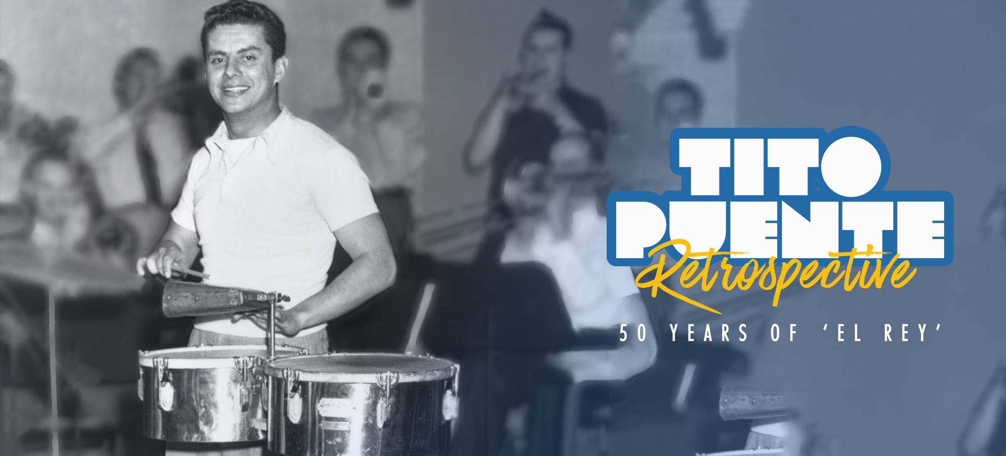 Tito Puente, conga drums, white shirt, Full HD Desktop Wallpaper