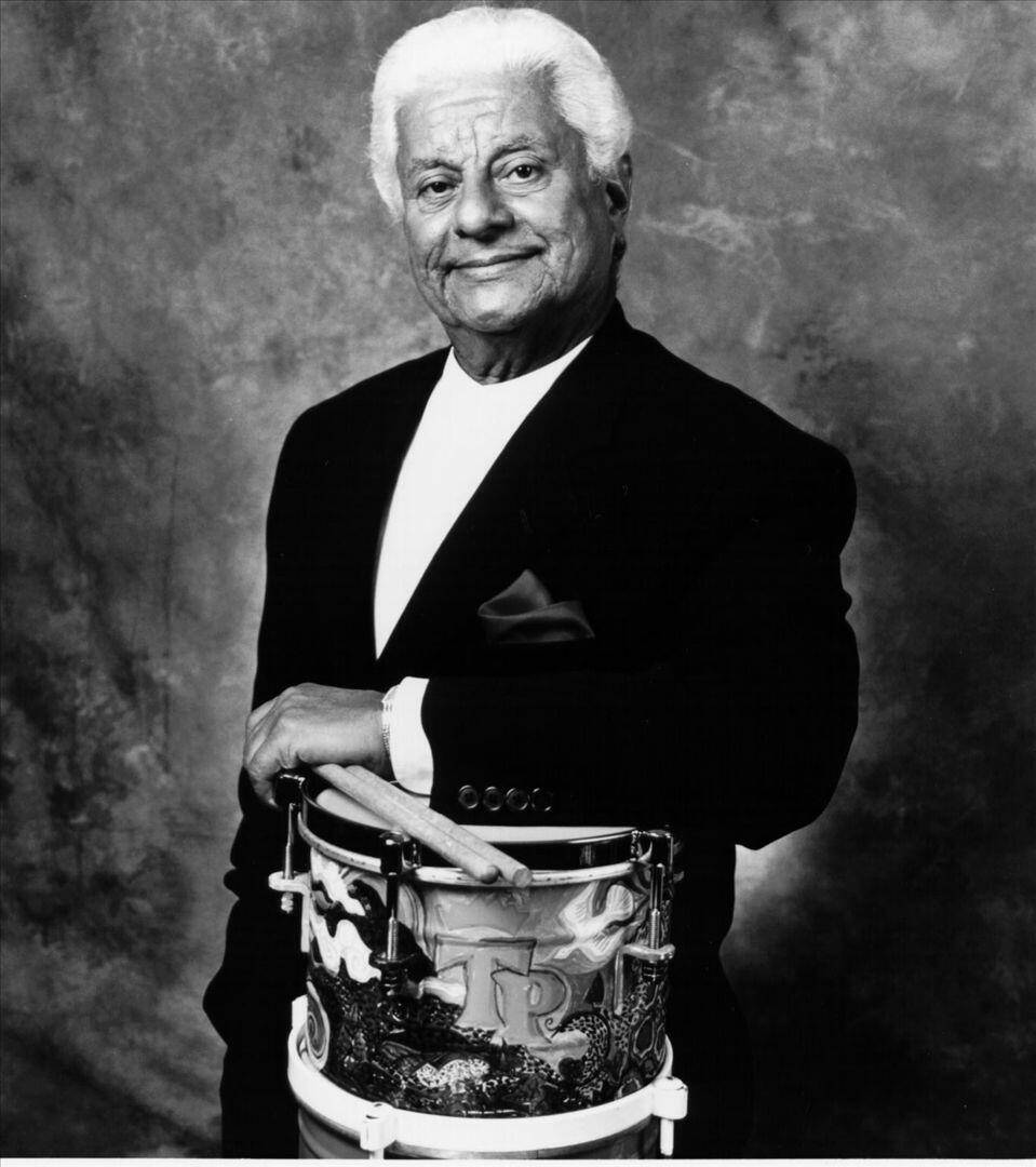 Tito Puente, tuxedo, snare drum, SD Phone Wallpaper