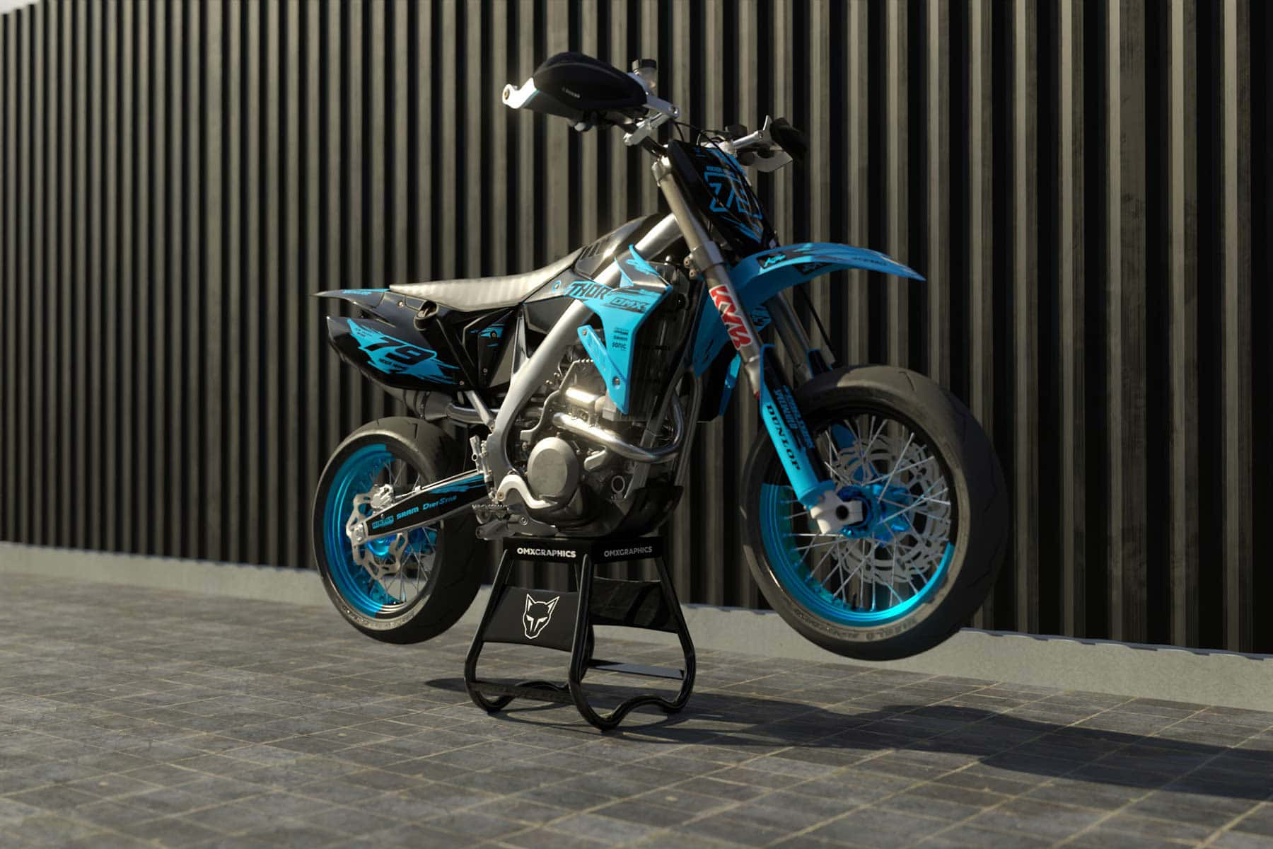 T M Racing, blue and silver motocross bike, number 19, HD Desktop Wallpaper