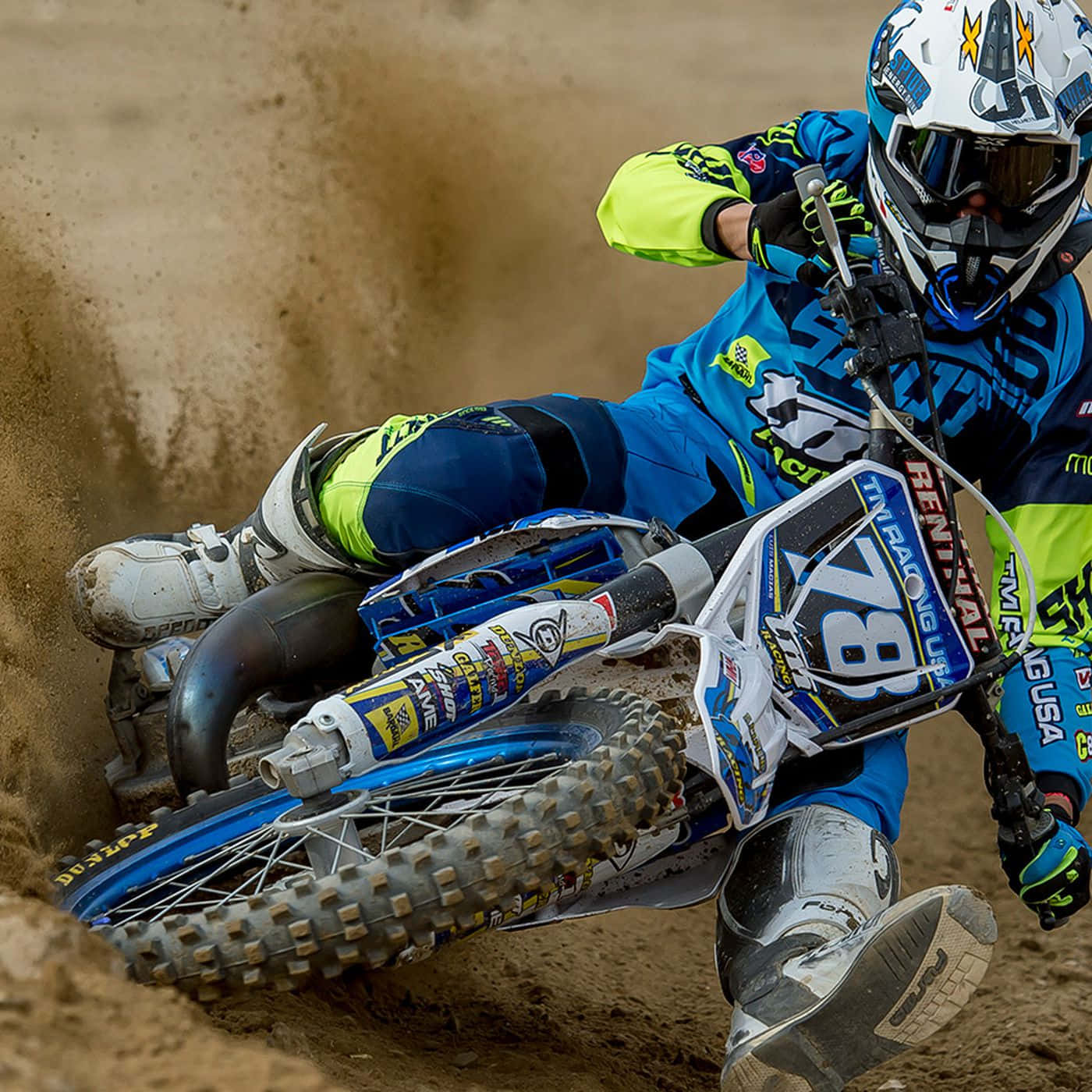 TM Racing, motorcycle, dirt track, HD Desktop Wallpaper