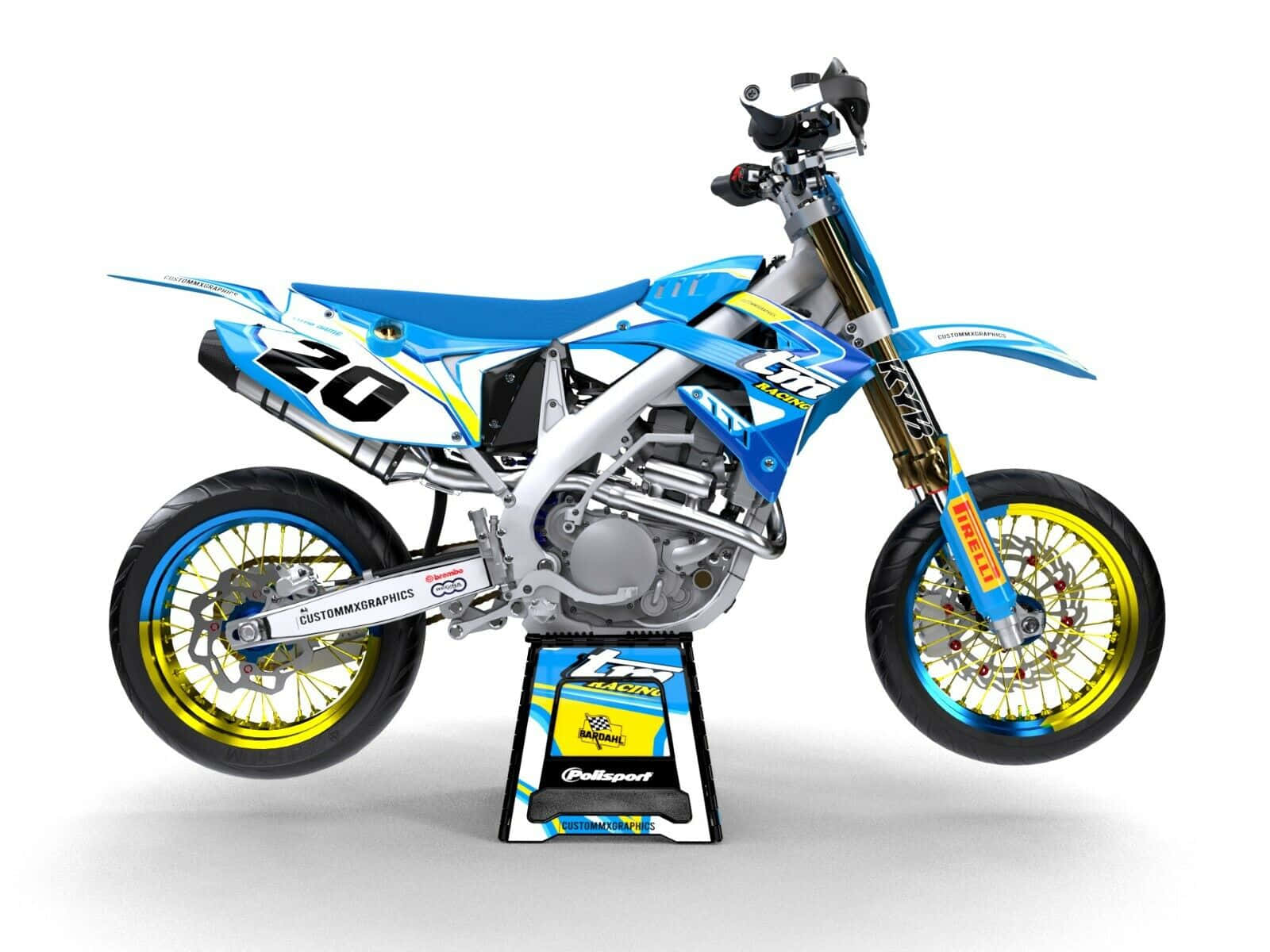 T M Racing, motocross bike, number 20, HD Desktop Wallpaper