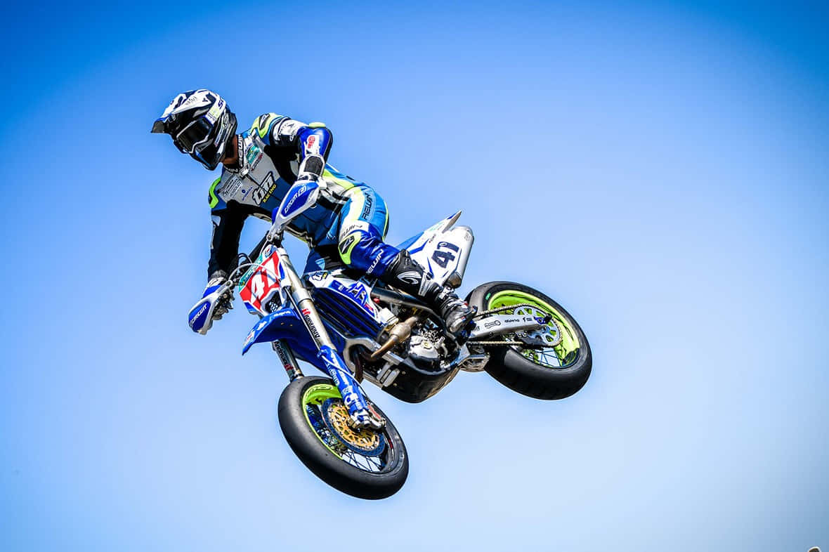 T M Racing, motocross rider, blue gear, SD Desktop Wallpaper