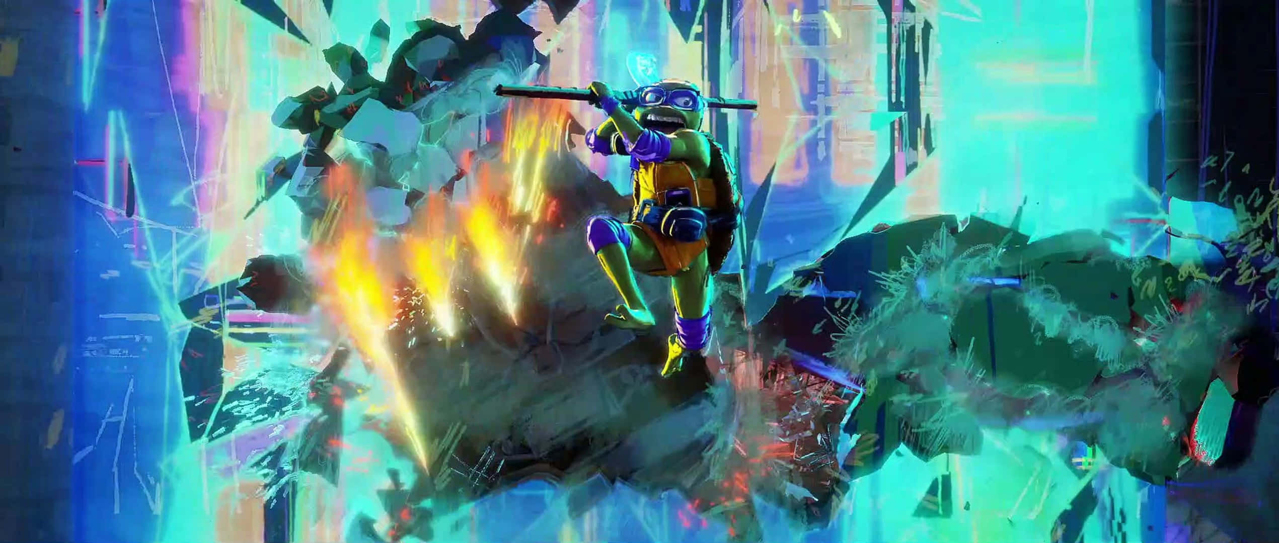 Tmnt Mutant Mayhem, ninja turtle, purple gear, Full HD Desktop Wallpaper