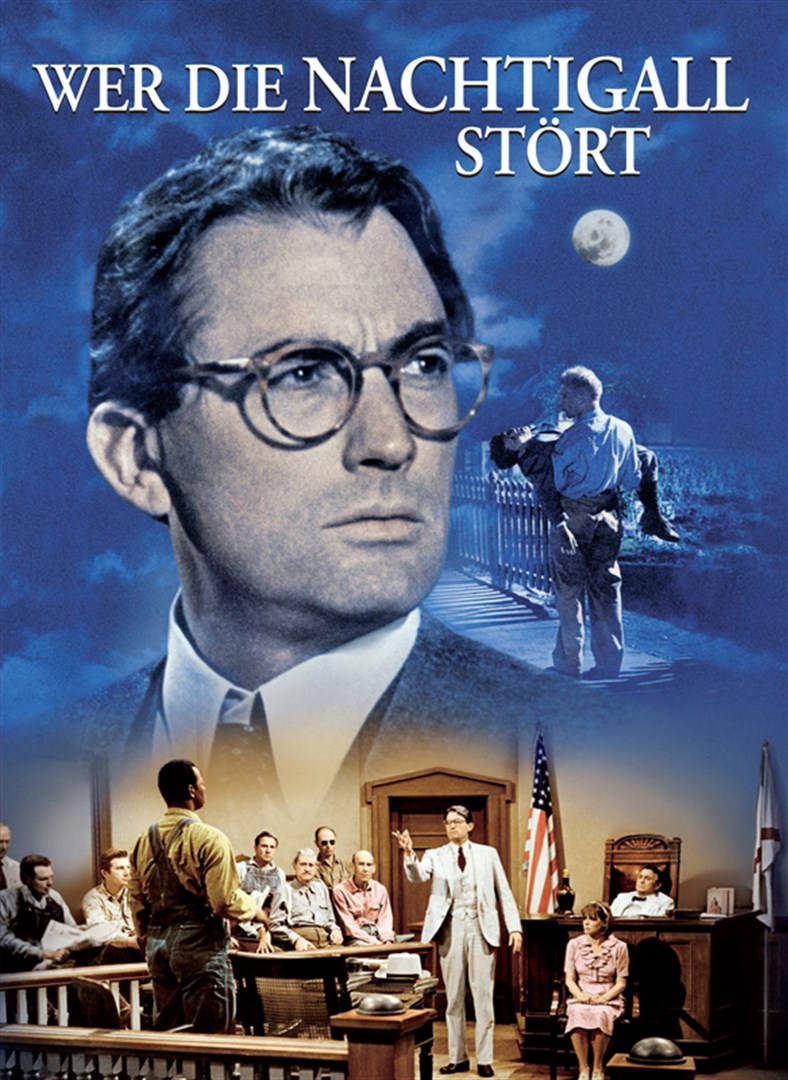 To Kill a Mockingbird, German poster, courtroom scene, SD Phone Wallpaper