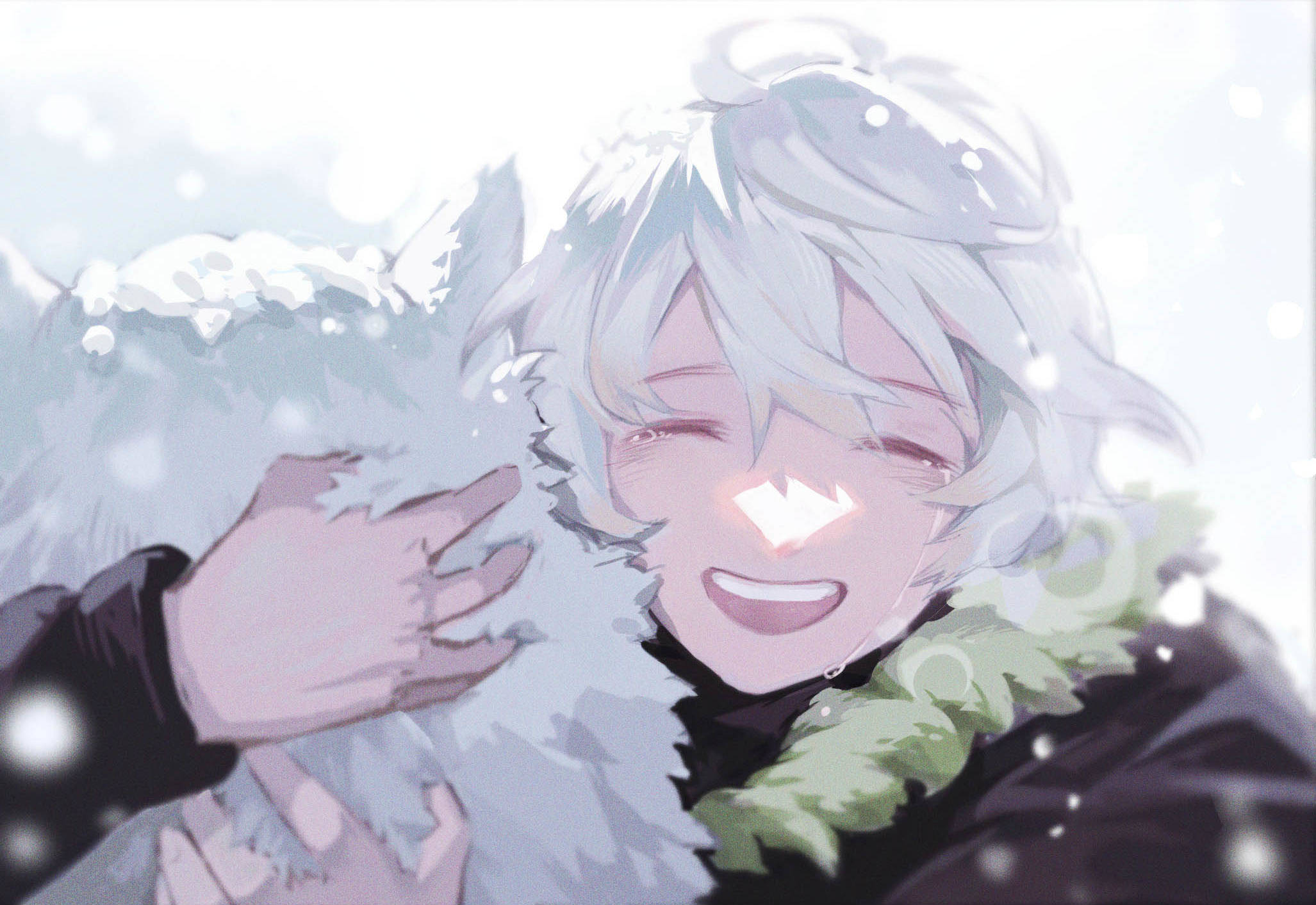 To Your Eternity, silver hair, snowy scene, Full HD Desktop Wallpaper