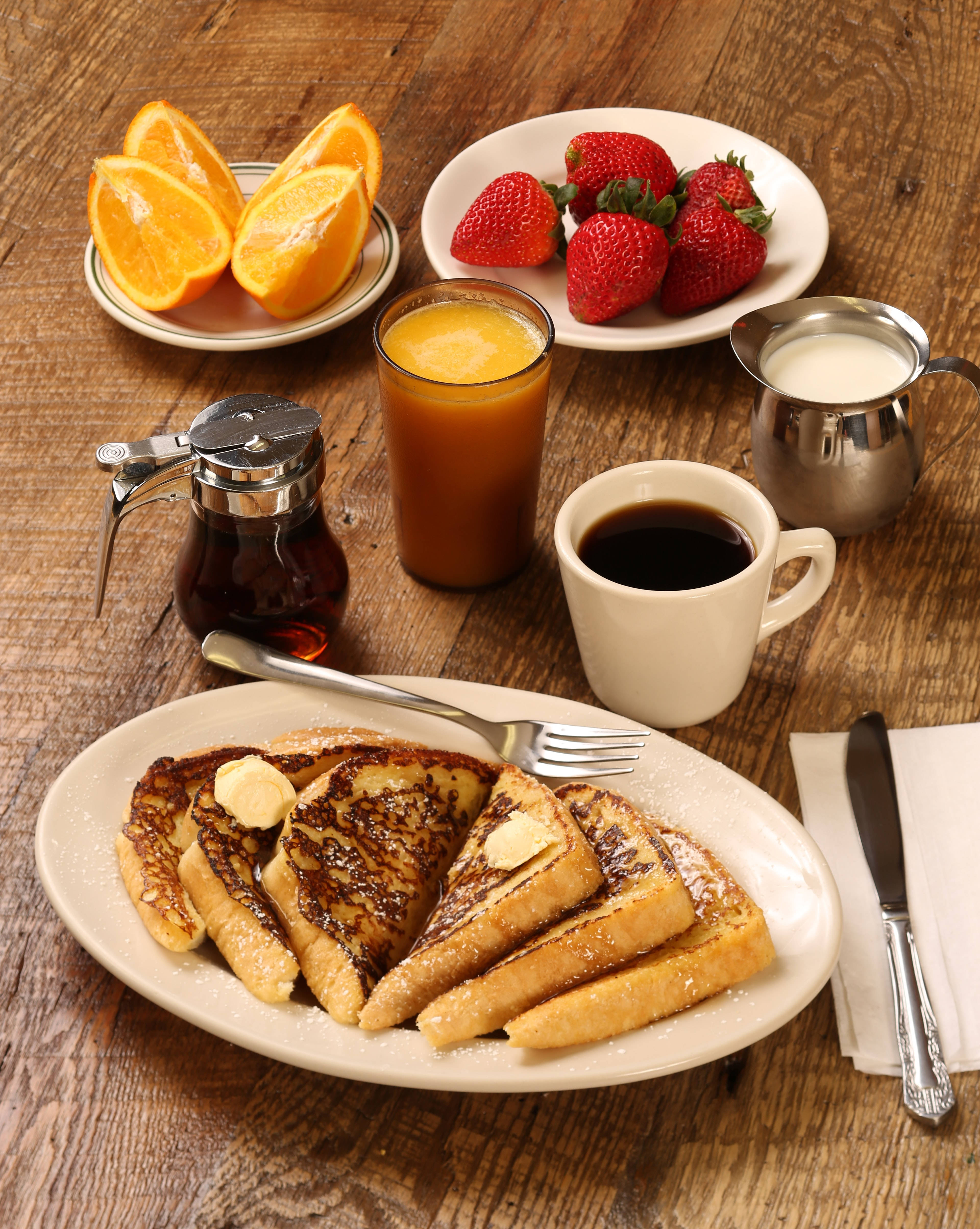 French toast, golden, butter, 4K Phone Wallpaper