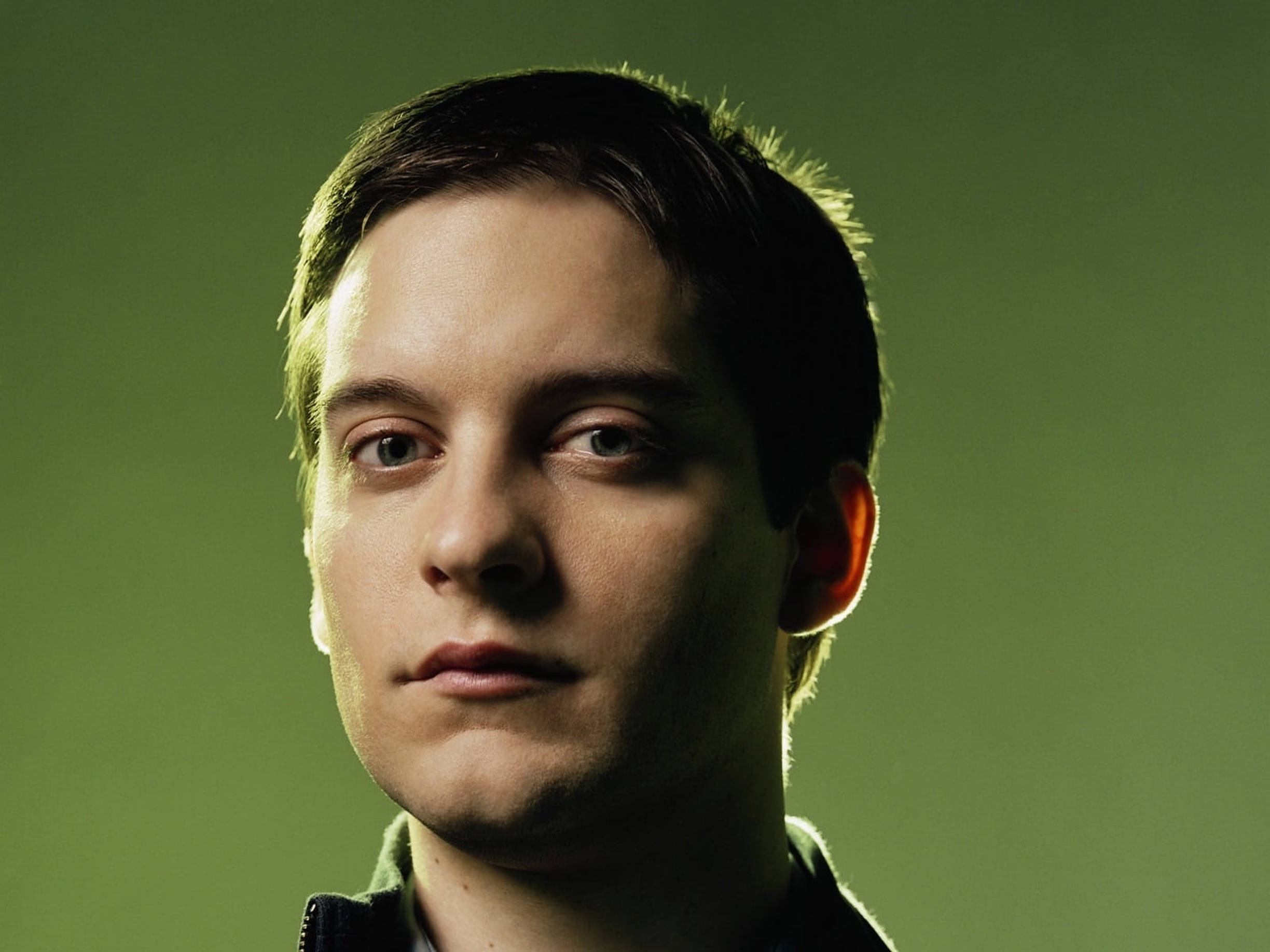 Tobey Maguire, close-up portrait, dark hair, Full HD Desktop Wallpaper
