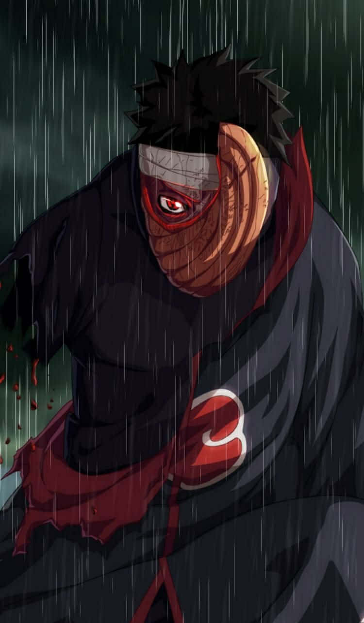 Tobi iPhone, masked anime warrior, red eye, HD Phone Wallpaper