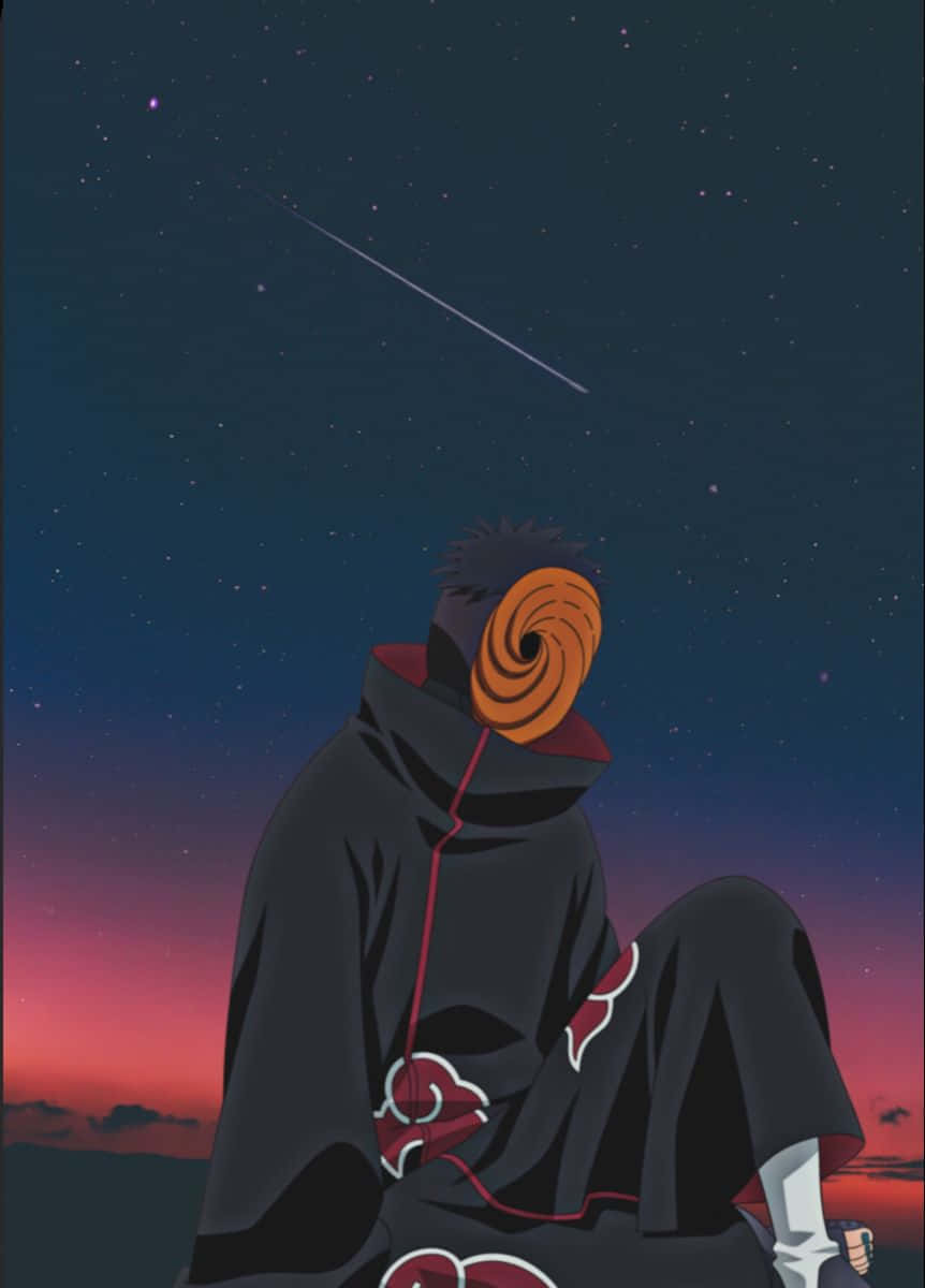 Tobi iPhone, masked anime character, black cloak, SD Phone Wallpaper