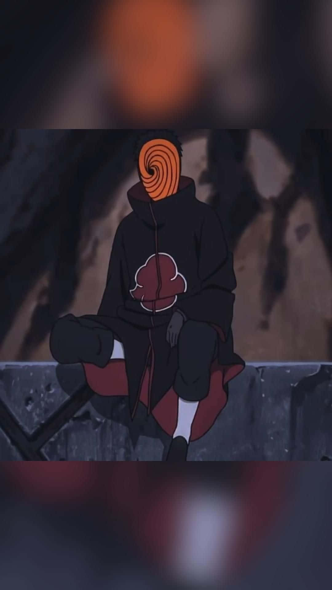Tobi, iPhone, orange spiral mask, Full HD Phone Wallpaper