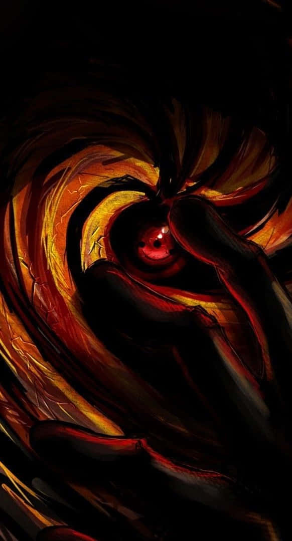 Tobi iPhone, fiery orange, red energy, SD Phone Wallpaper