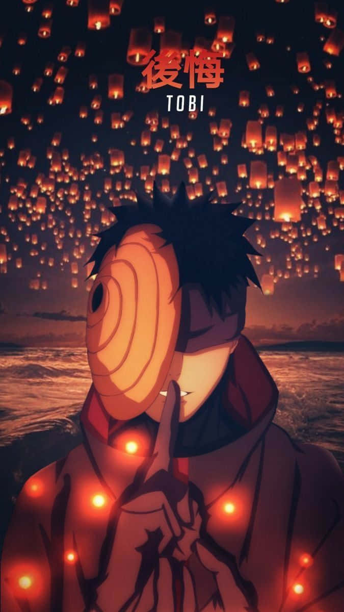 Tobi iPhone, anime character, spiral mask, SD Phone Wallpaper