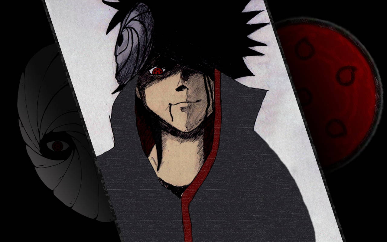 Tobi Naruto, unmasked, bleeding lip, HD Desktop Wallpaper
