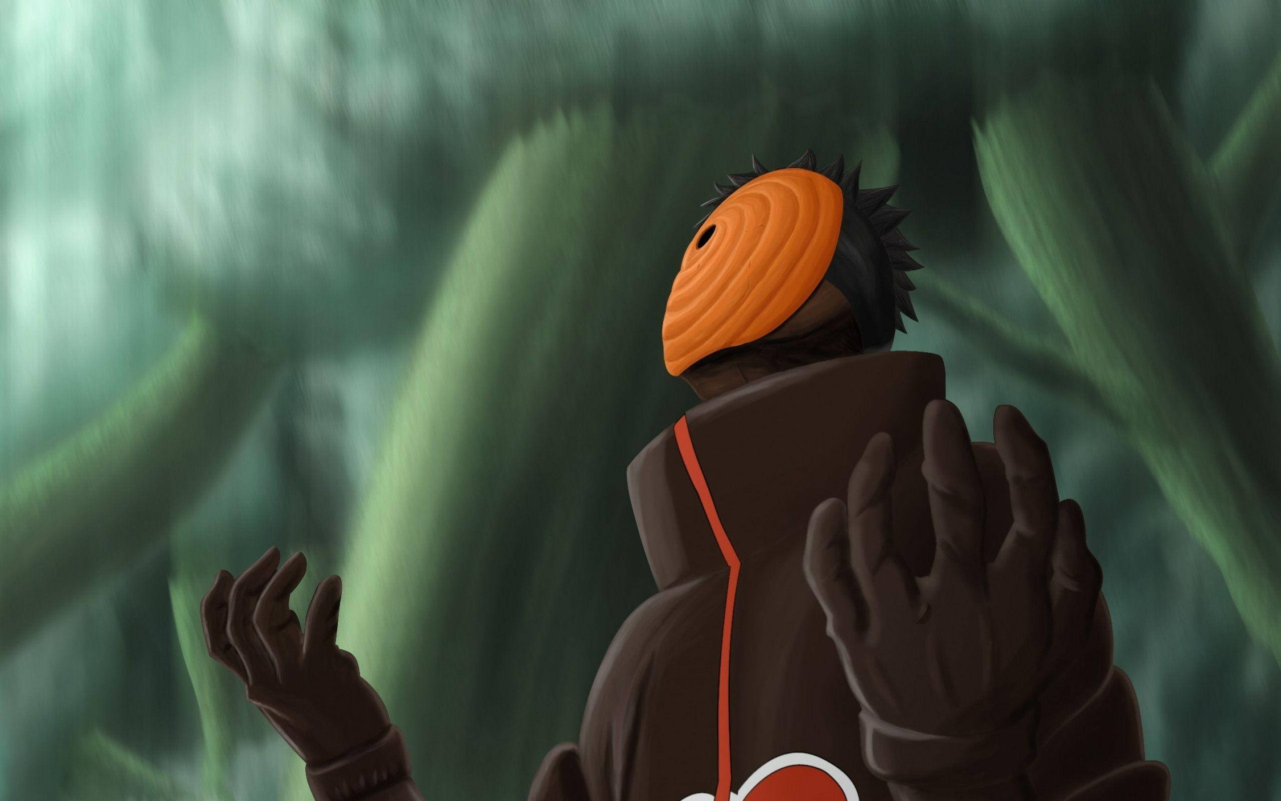 Tobi Naruto, masked anime character, dark cloak, 2K Desktop Wallpaper