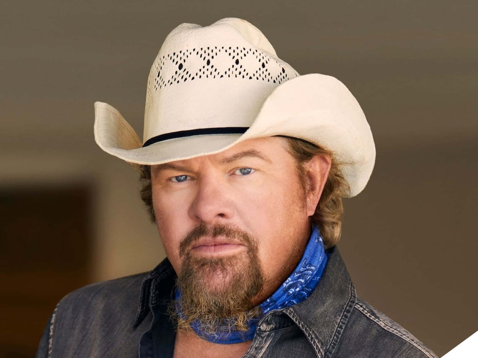 Toby Keith, white cowboy hat, denim jacket, HD Desktop Wallpaper