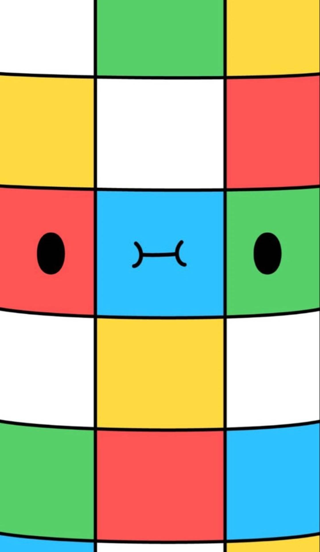 Toca Boca, colorful squares, black eyes, Full HD Phone Wallpaper