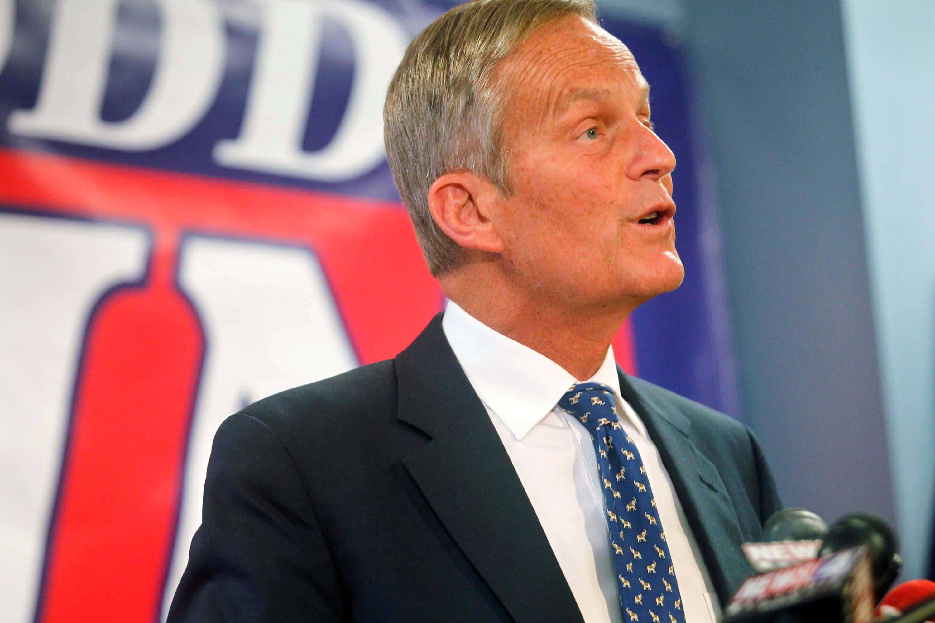Todd Akin, campaign banner, red blue, 2K Desktop Wallpaper