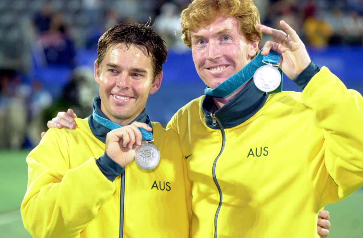 Todd Woodbridge, silver Olympic medals, yellow jackets, SD Desktop Wallpaper