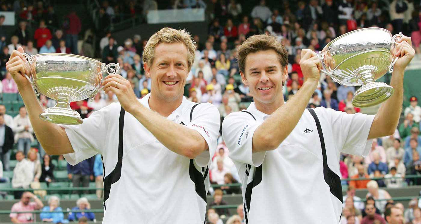 Todd Woodbridge, white shirts, silver trophies, HD Desktop Wallpaper