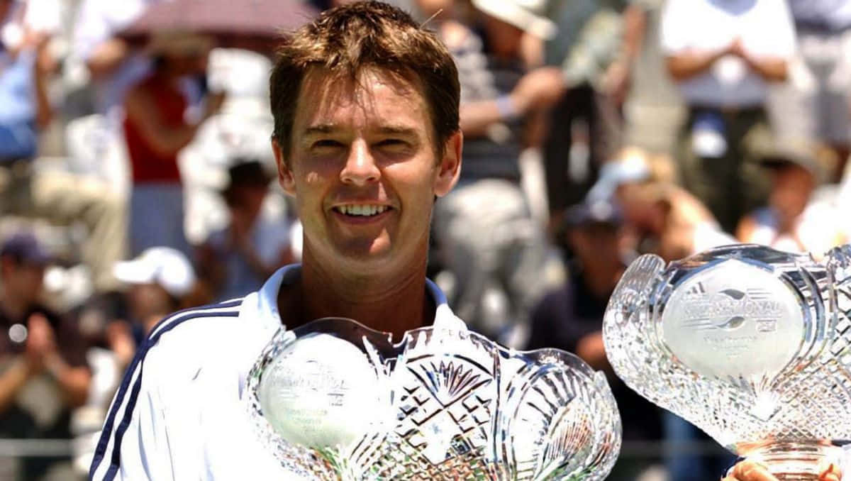 Todd Woodbridge, crystal trophy, tennis player, SD Desktop Wallpaper