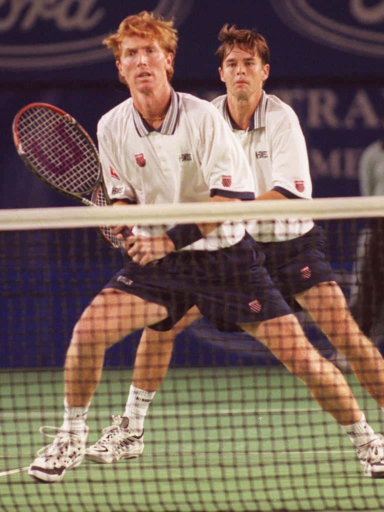 Todd Woodbridge, white shirts, dark shorts, SD Phone Wallpaper