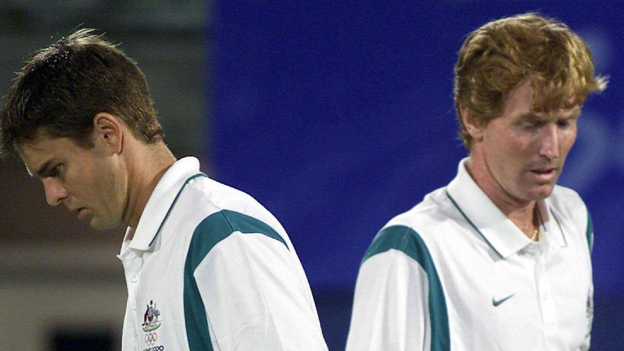 Todd Woodbridge, doubles partner, tennis court, HD Desktop Wallpaper